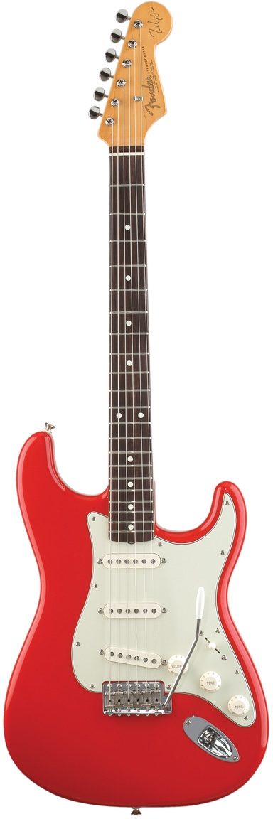 Fender Artist Series Mark Knopfler Signature Stratocaster Electric Guitar (Rosewood, with Case), Hot Rod Red