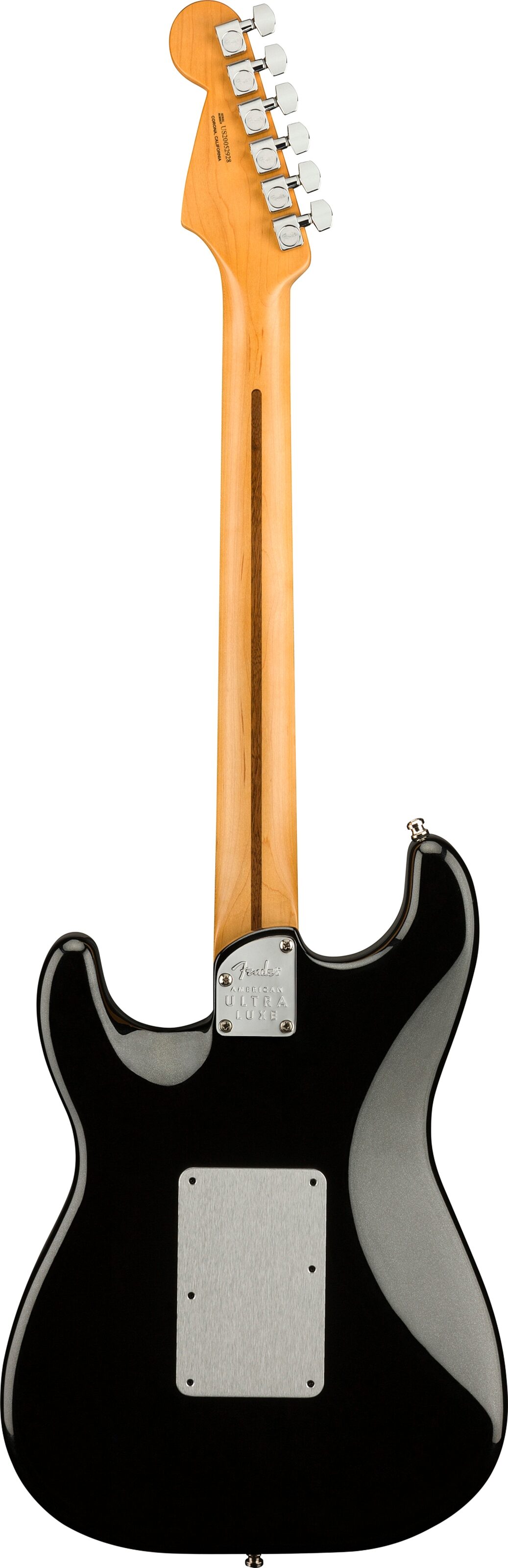 Fender American Ultra Luxe Stratocaster FR HSS Electric Guitar (with Case), Action Position Back