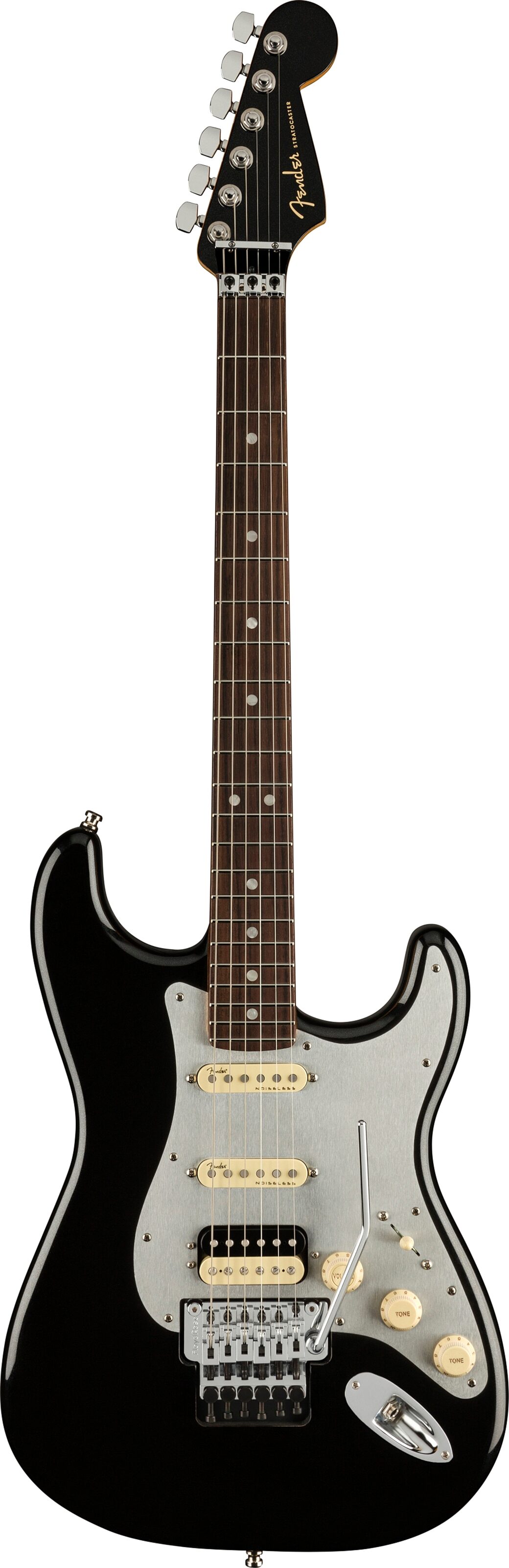 Fender American Ultra Luxe Stratocaster FR HSS Electric Guitar (with Case), Action Position Back