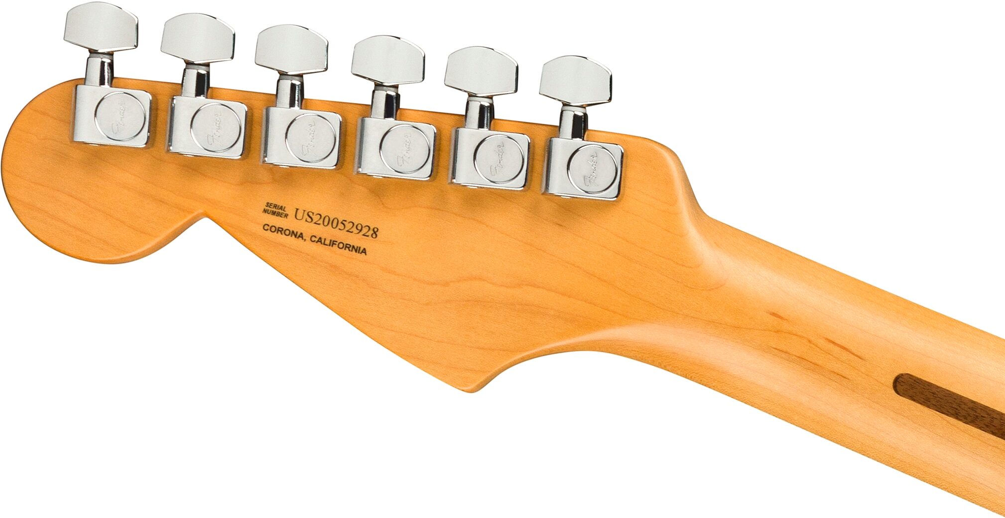 Fender American Ultra Luxe Stratocaster FR HSS Electric Guitar (with Case), Action Position Back