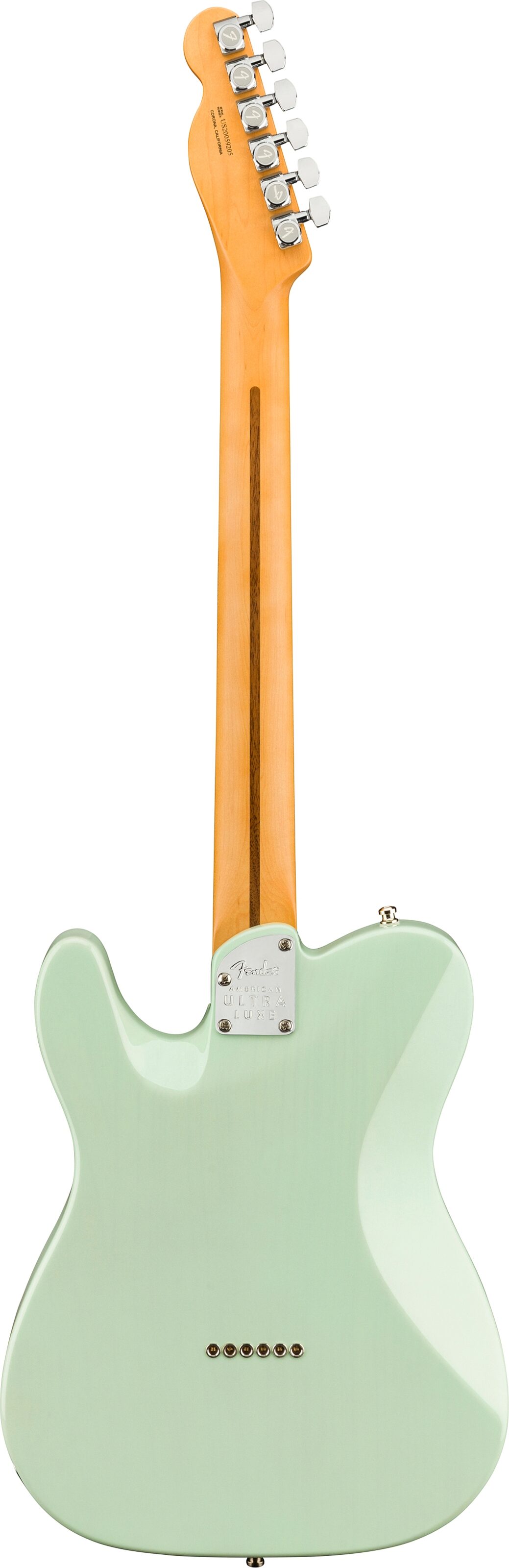 Fender American Ultra Luxe Telecaster Electric Guitar (with Case), Action Position Back