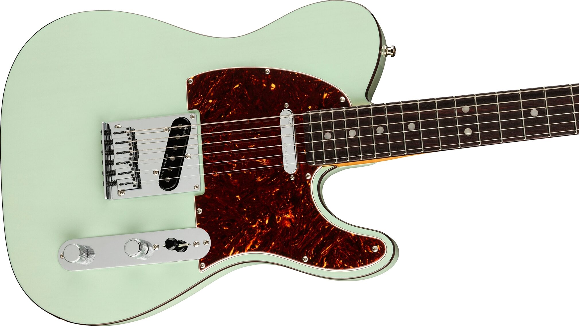 Fender American Ultra Luxe Telecaster Electric Guitar (with Case), Action Position Back