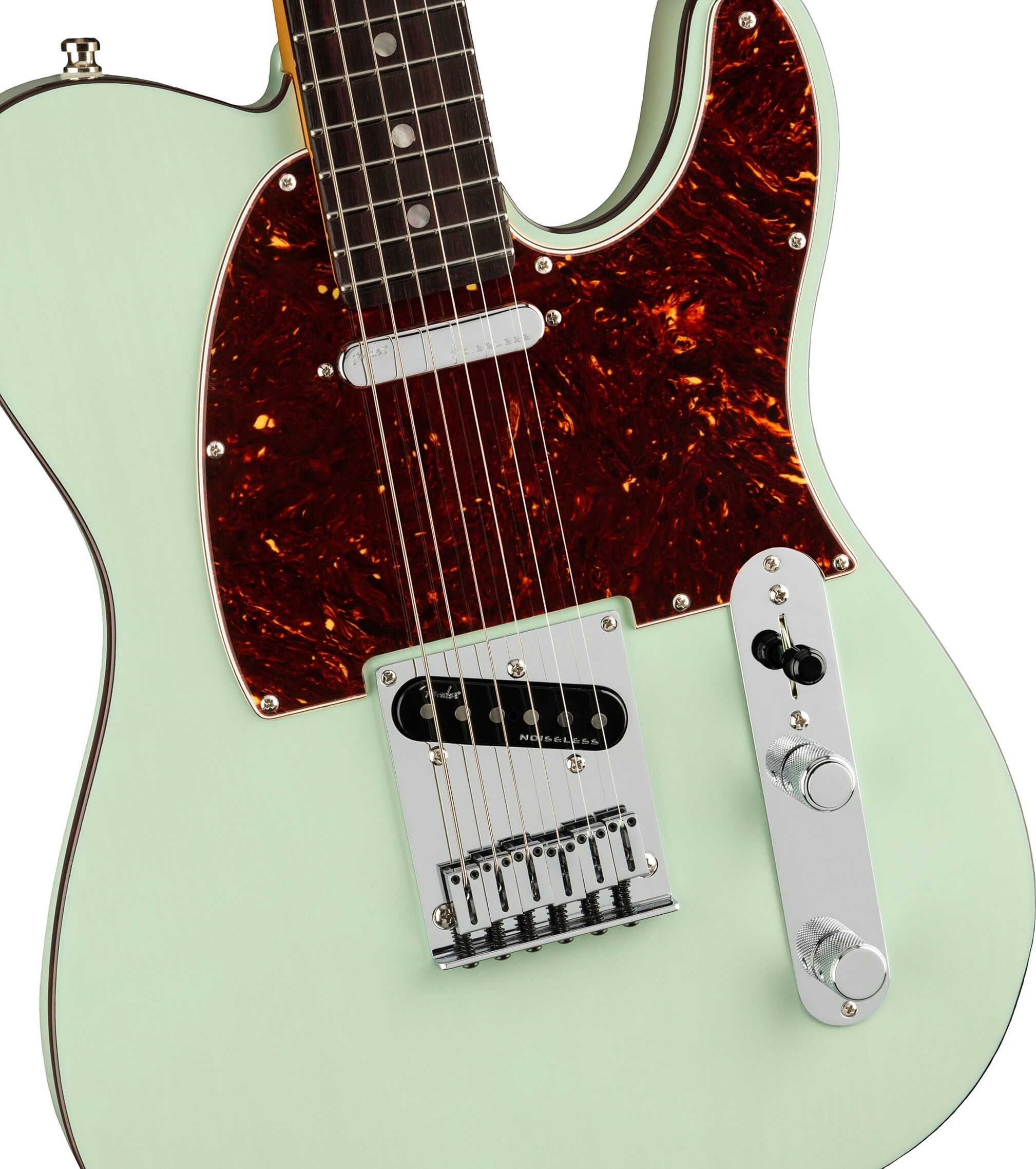 Fender American Ultra Luxe Telecaster Electric Guitar (with Case), Action Position Back