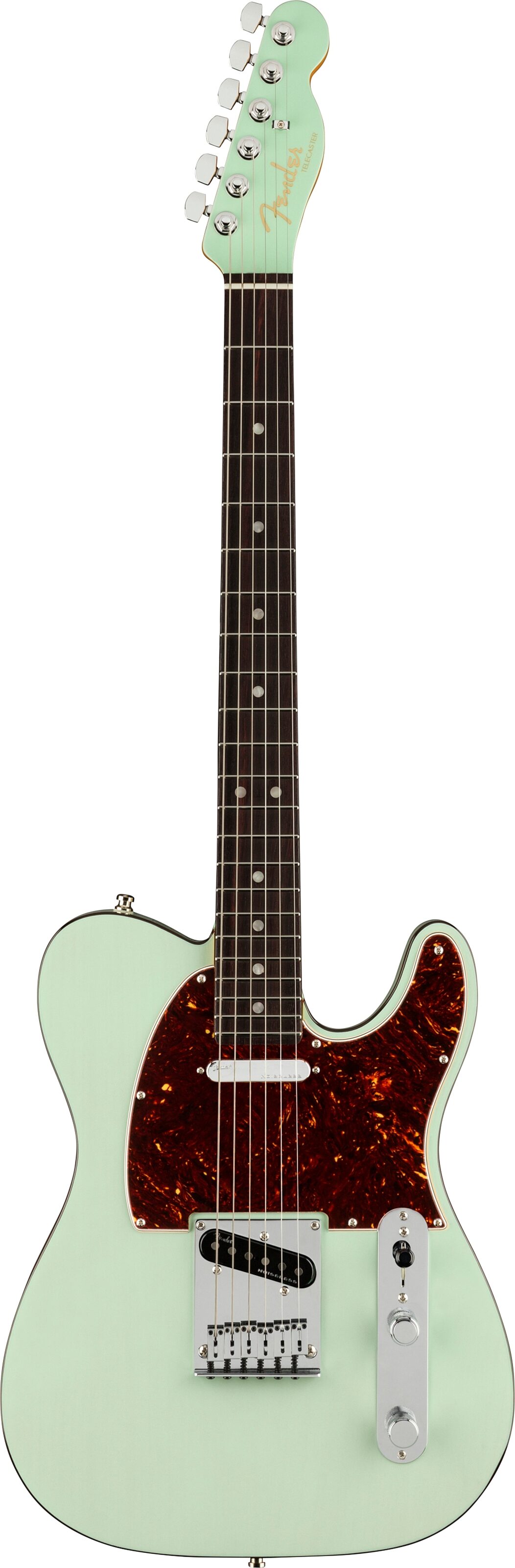 Fender American Ultra Luxe Telecaster Electric Guitar (with Case), Action Position Back