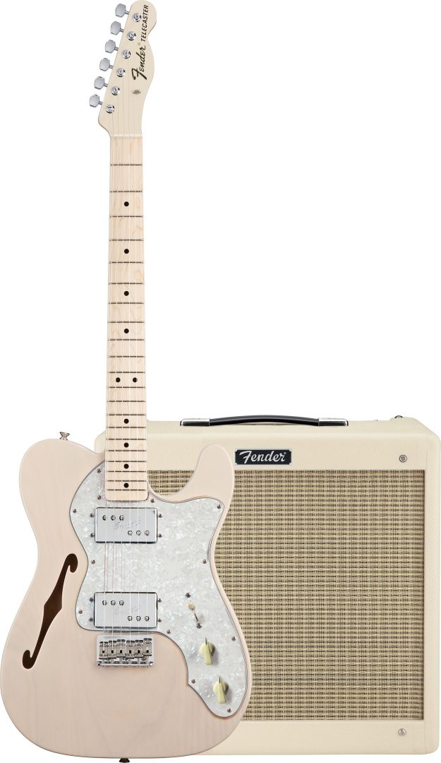 Arise Bye bye Silver Fender '72 Special Run Telecaster Thinline Electric Guitar (with Gig Bag)