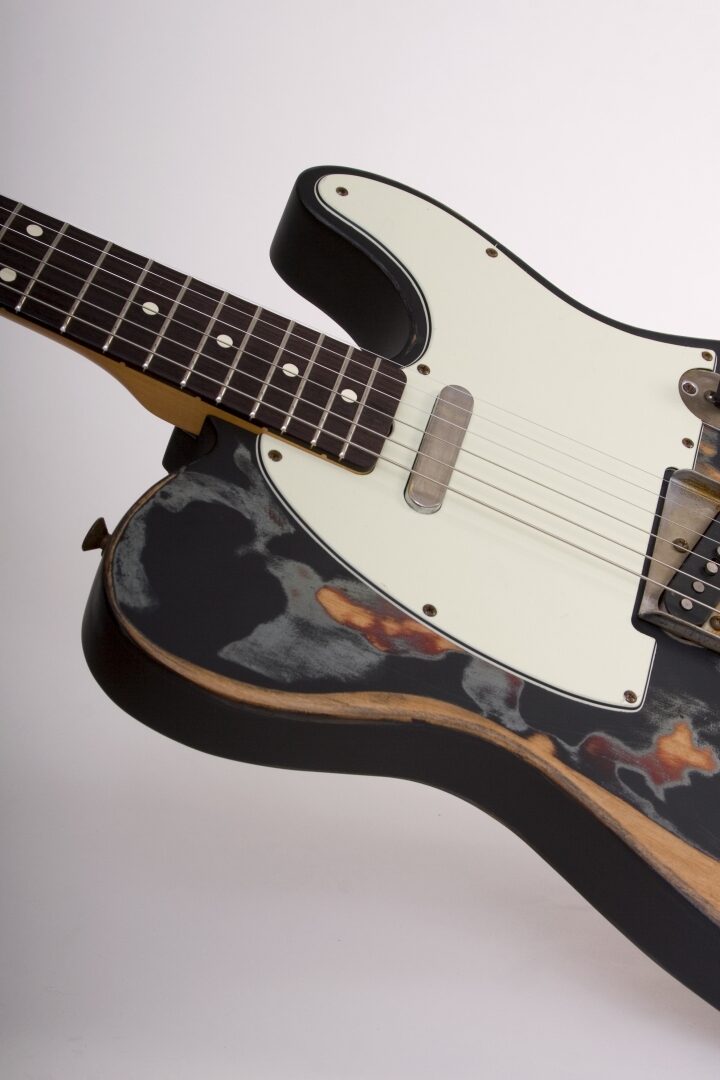 Fender Joe Strummer Signature Telecaster Electric Guitar, Neck and Pickguard Detail
