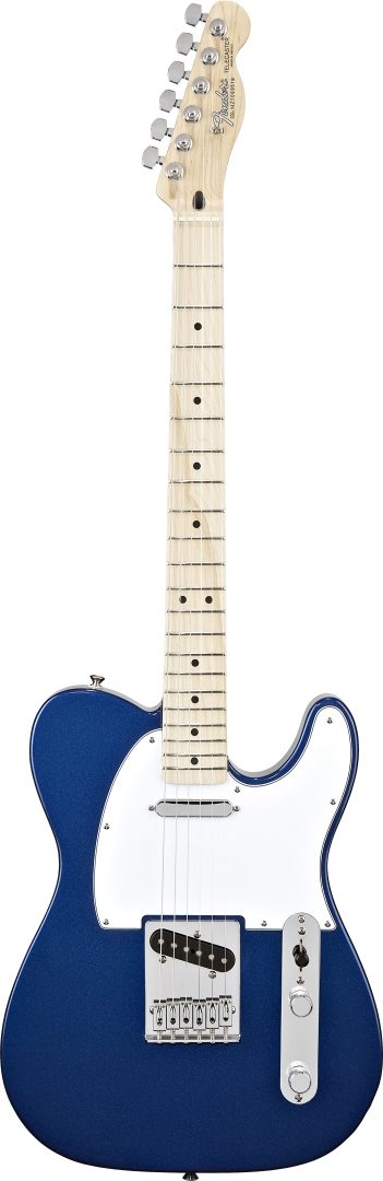 Fender Standard Telecaster Electric Guitar (Maple, with Gig Bag), Electron Blue