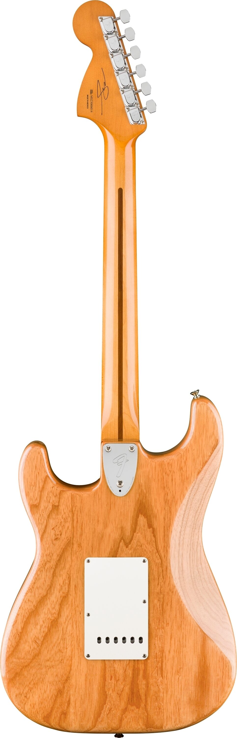 Fender Limited Edition Mark Speer Stratocaster Electric Guitar, Maple Fingerboard (with Gig Bag), Natural, Action Position Back
