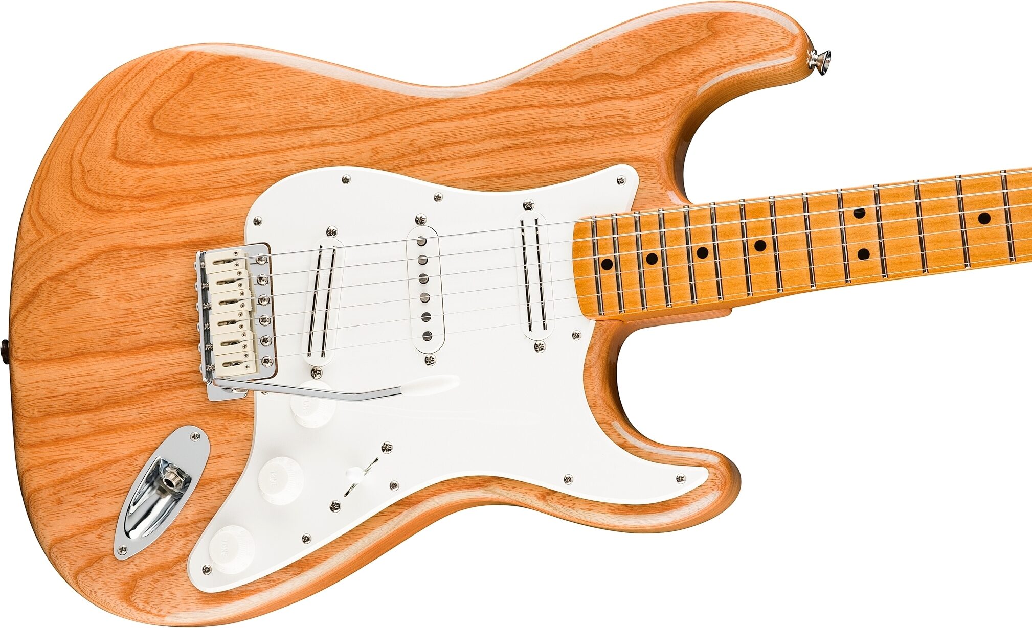 Fender Limited Edition Mark Speer Stratocaster Electric Guitar, Maple Fingerboard (with Gig Bag), Natural, Action Position Back