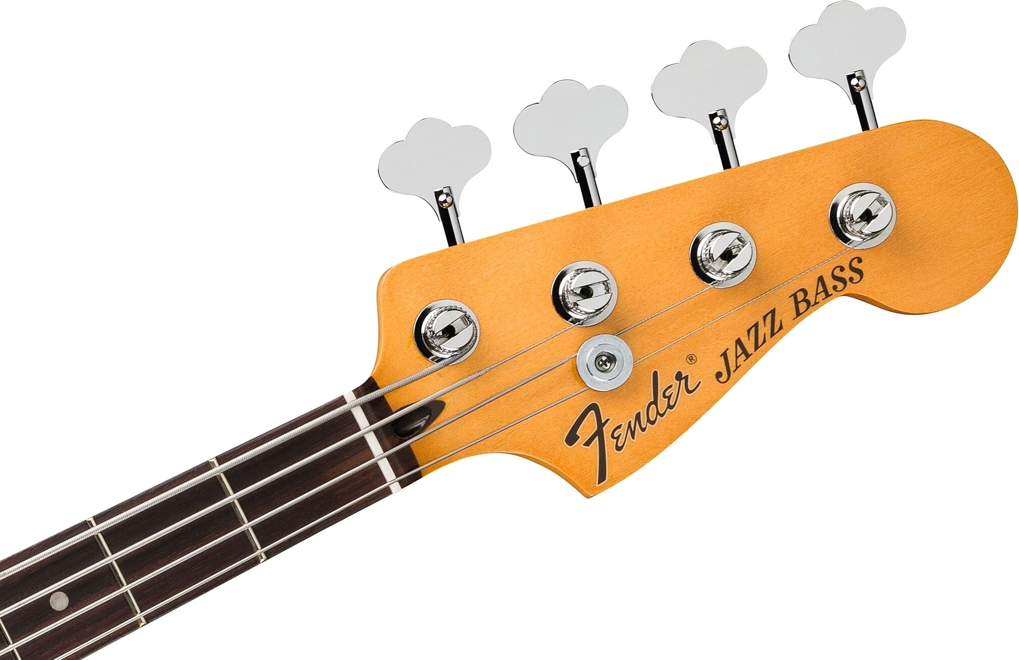 Fender Limited Edition Laura Lee Jazz Electric Bass, Rosewood Fingerboard (with Gig Bag), Vintage White, Action Position Back