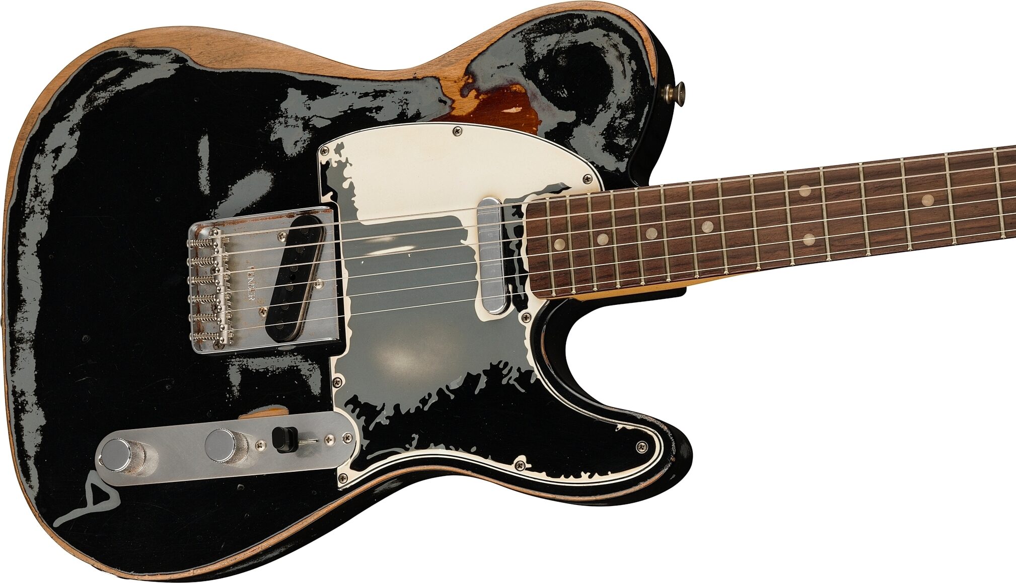 Fender Limited Edition Joe Strummer Telecaster Electric Guitar (with Case), Action Position Back