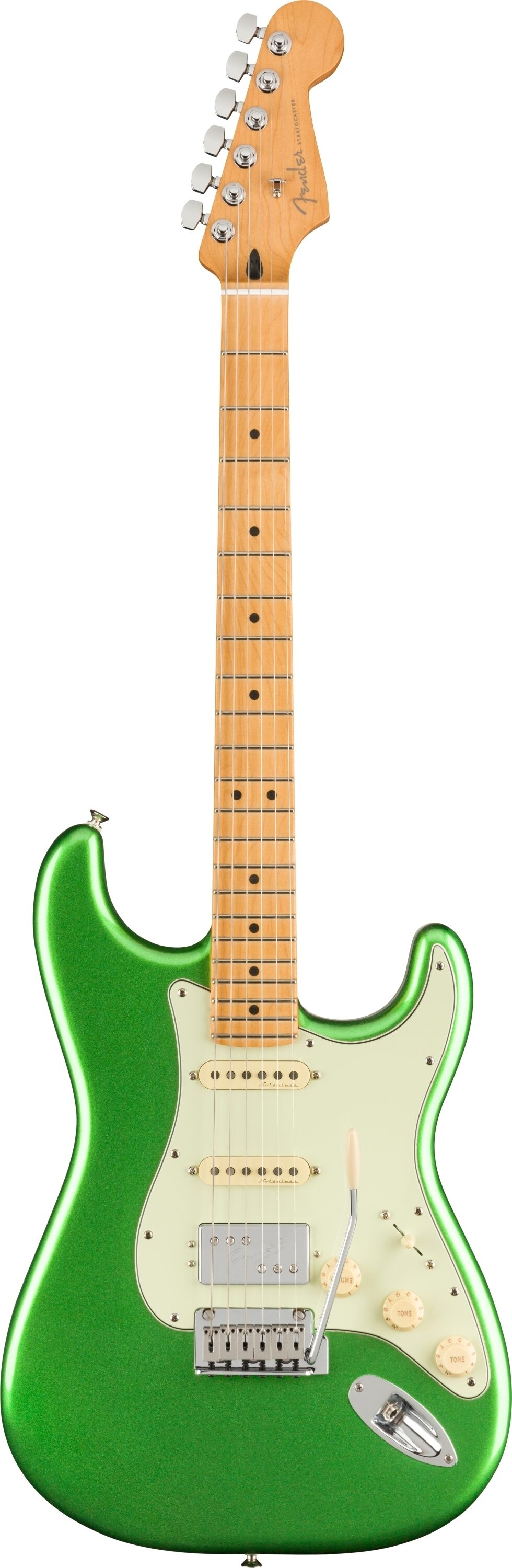 Fender Player Plus Stratocaster HSS Electric Guitar, Maple Fingerboard (with Gig Bag), Action Position Back