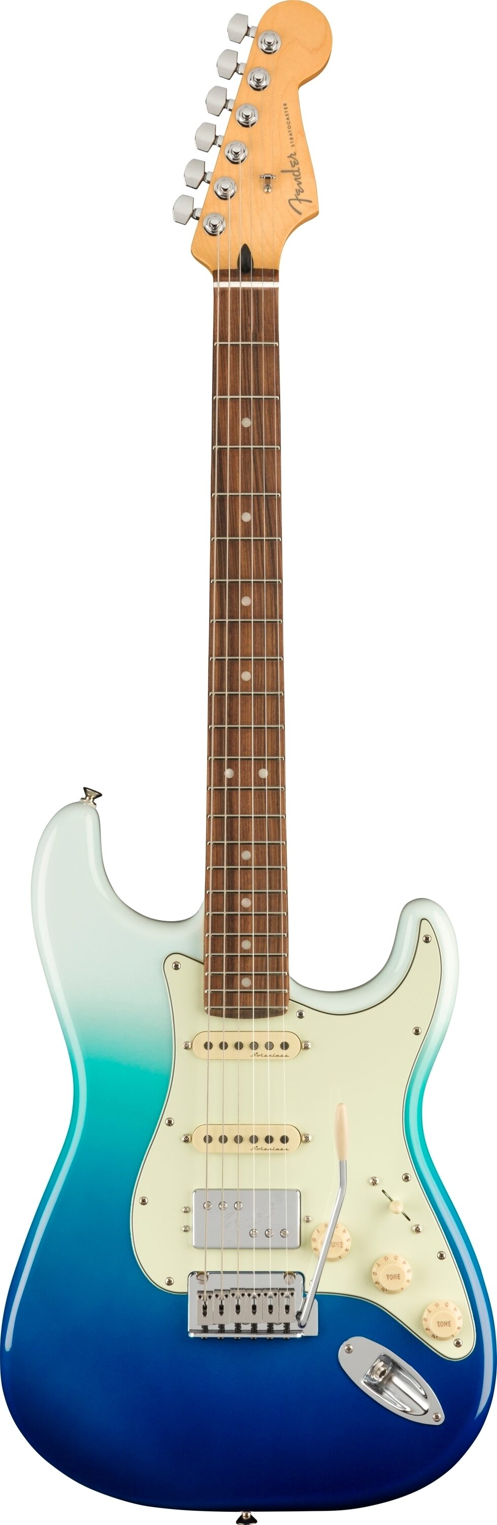 Fender Player Plus Stratocaster HSS Electric Guitar, Pau Ferro Fingerboard (with Gig Bag), Action Position Back