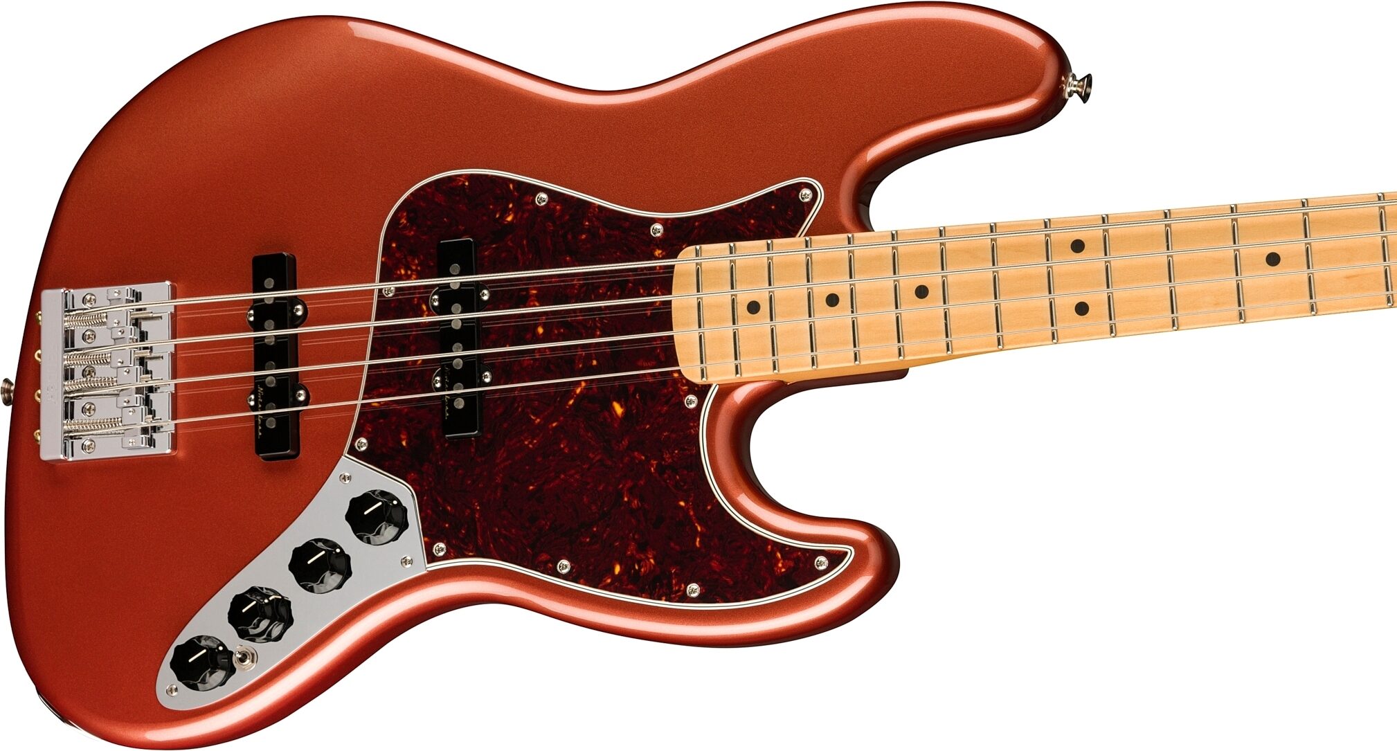 Fender Player Plus Jazz Electric Bass, Maple Fingerboard (with Gig Bag), Action Position Back