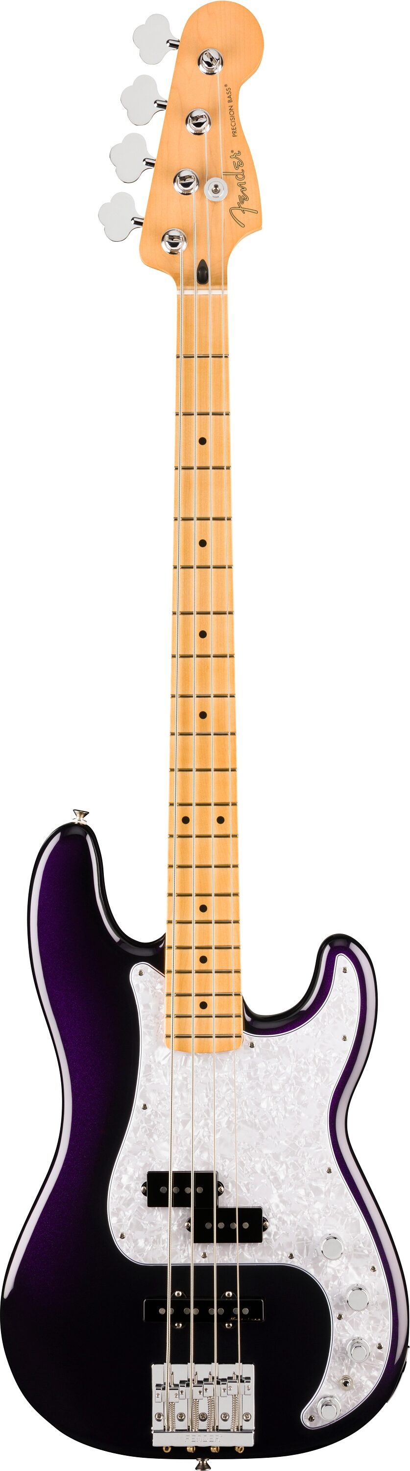 Fender Player II Modified Active Precision Electric Bass, Maple Fingerboard (with Gig Bag), Dusk, Main