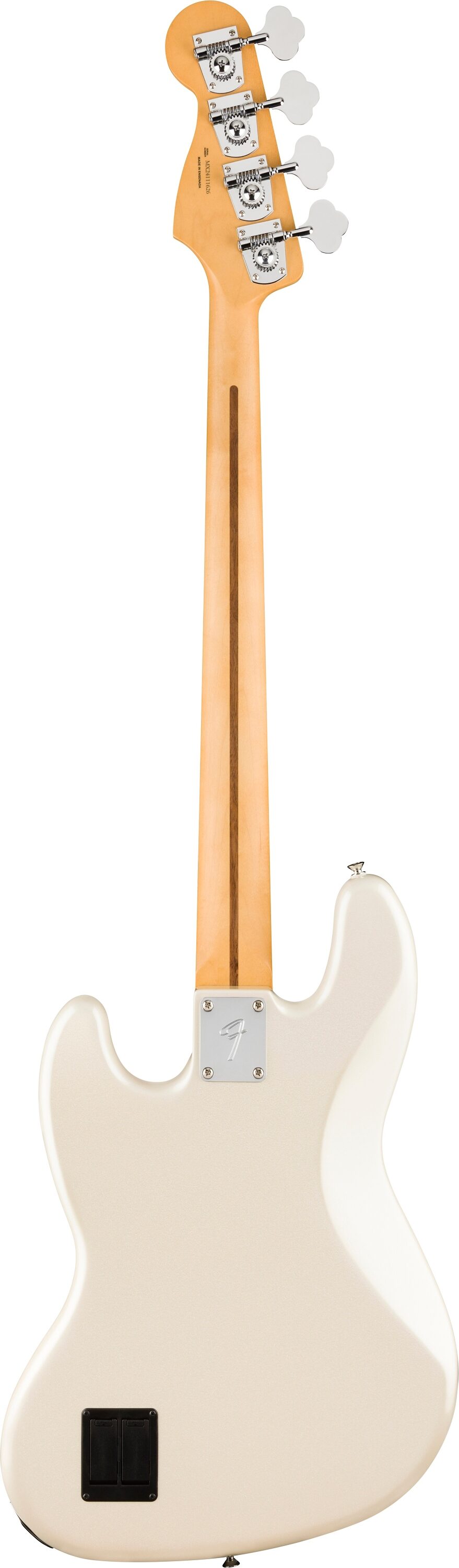 Fender Player II Modified Active Jazz Electric Bass, Maple Fingerboard (with Gig Bag), Olympic White, Action Position Back