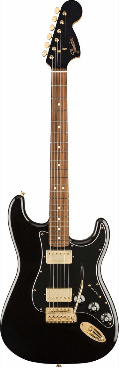 Fender Limited Edition Mahogany Blacktop Stratocaster HH Electric Guitar, Main