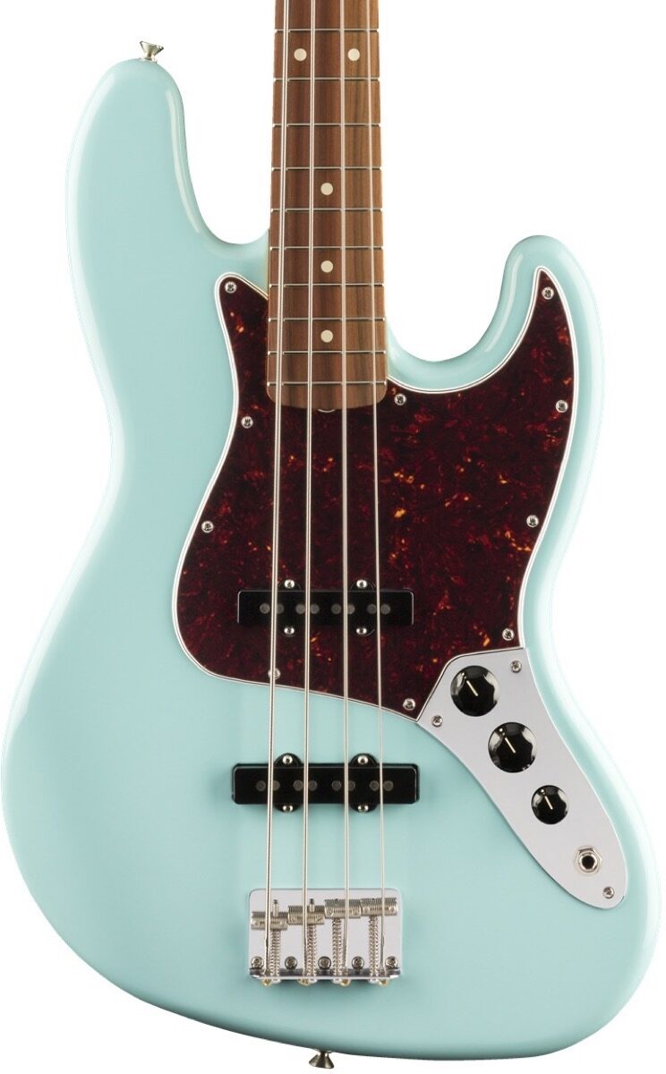 Fender Vintera '60s Jazz Electric Bass, Pau Ferro (with Gig Bag), View