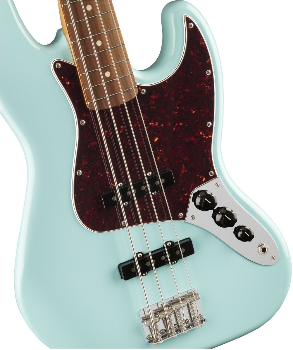 Fender Vintera '60s Jazz Electric Bass, Pau Ferro (with Gig Bag), View