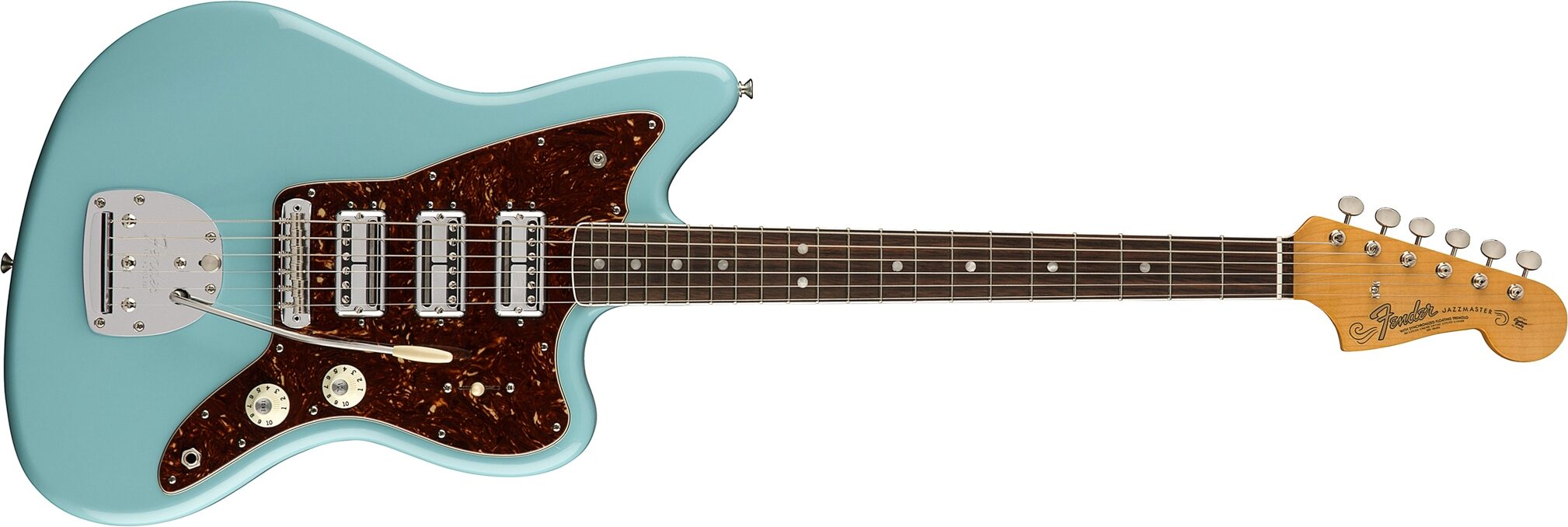 Fender 60th Anniversary Triple Jazzmaster Electric Guitar (with Case), Action Position Back