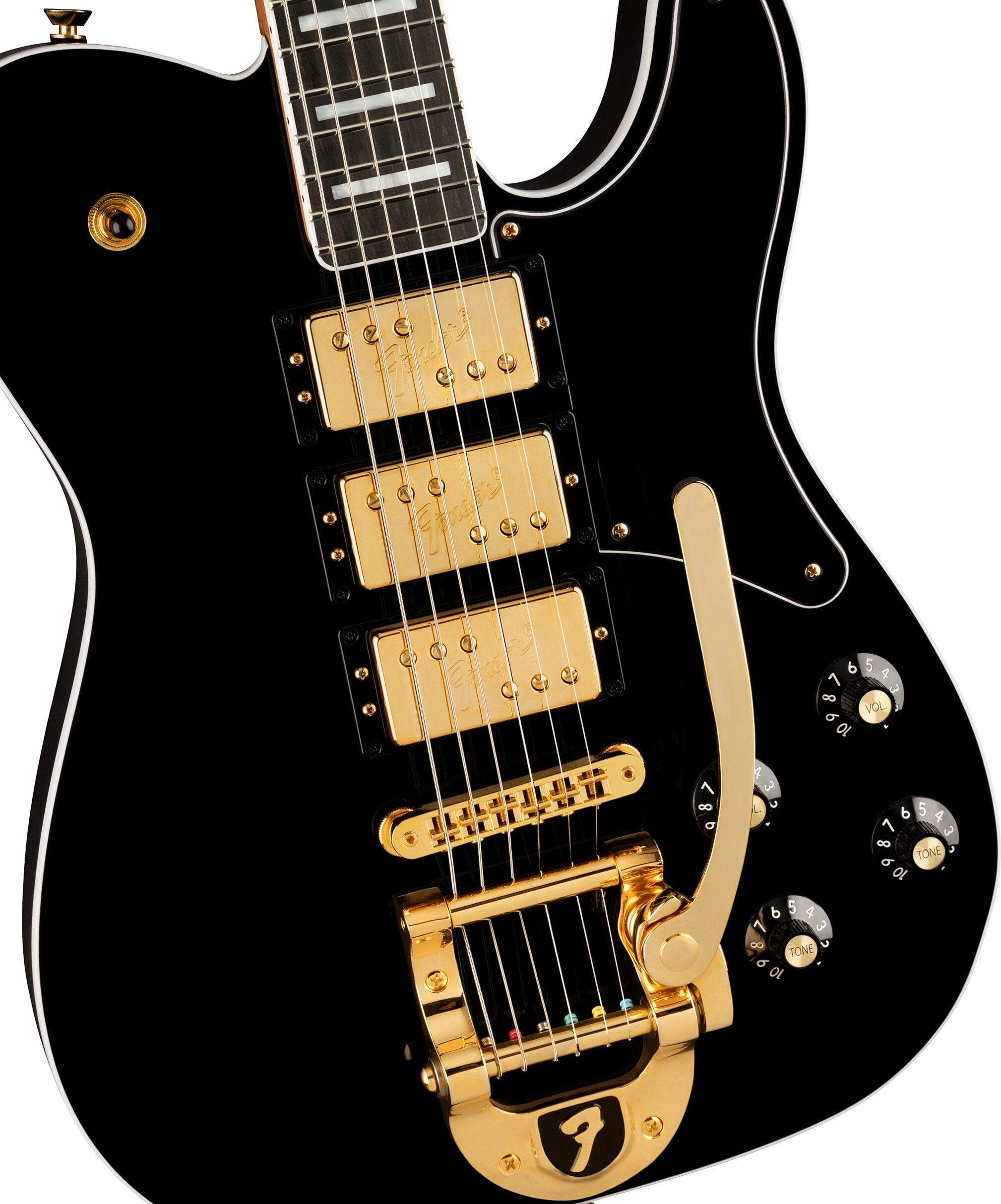 Fender Parallel Universe II Troublemaker Telecaster Deluxe Electric Guitar with Bigsby, Action Position Back