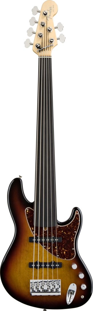 Fender Steve Bailey Jazz VI Fretless Electric Bass, 6-String with Case, Main