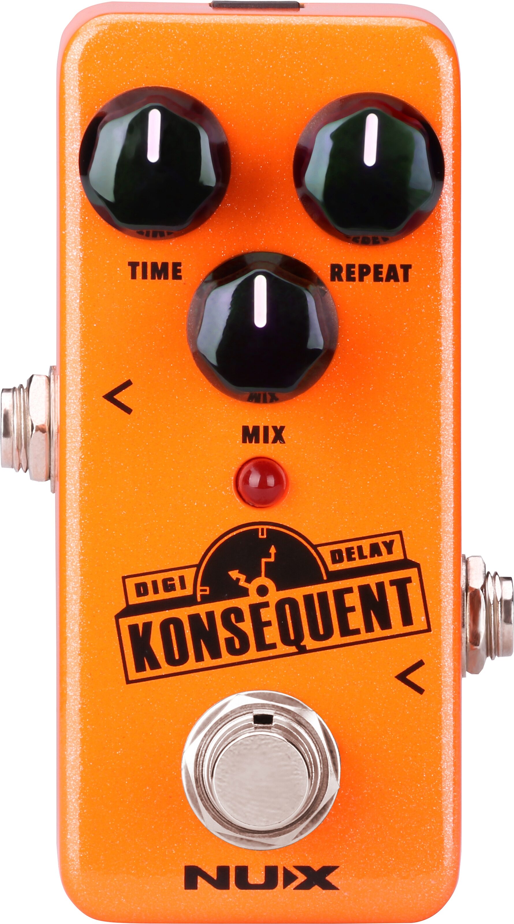 NUX Konsequent Delay Pedal with Dual Tap Tempo, Action Position Back