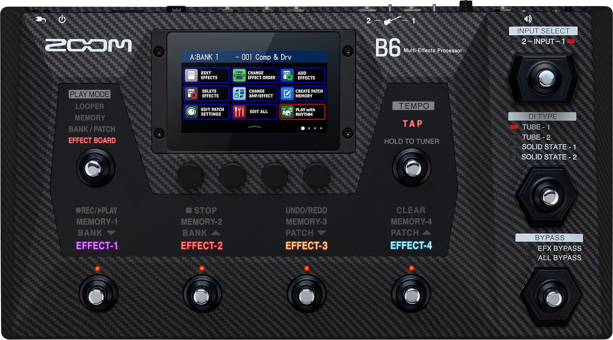 Zoom B6 Bass Multi-Effects Processor