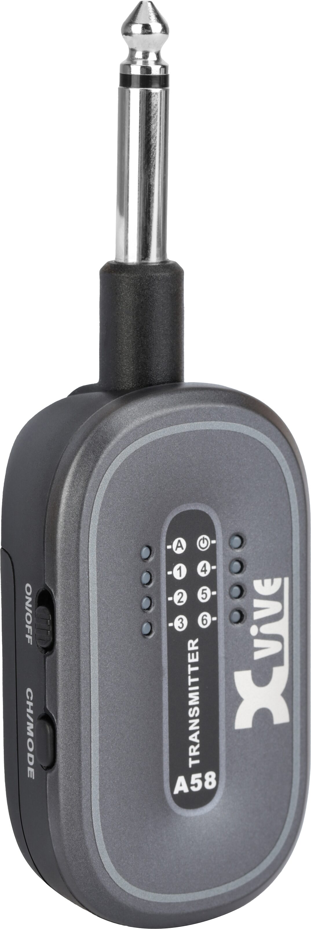 Xvive A58T 5.8GHz Digital Wireless Guitar Transmitter, New, Action Position Back