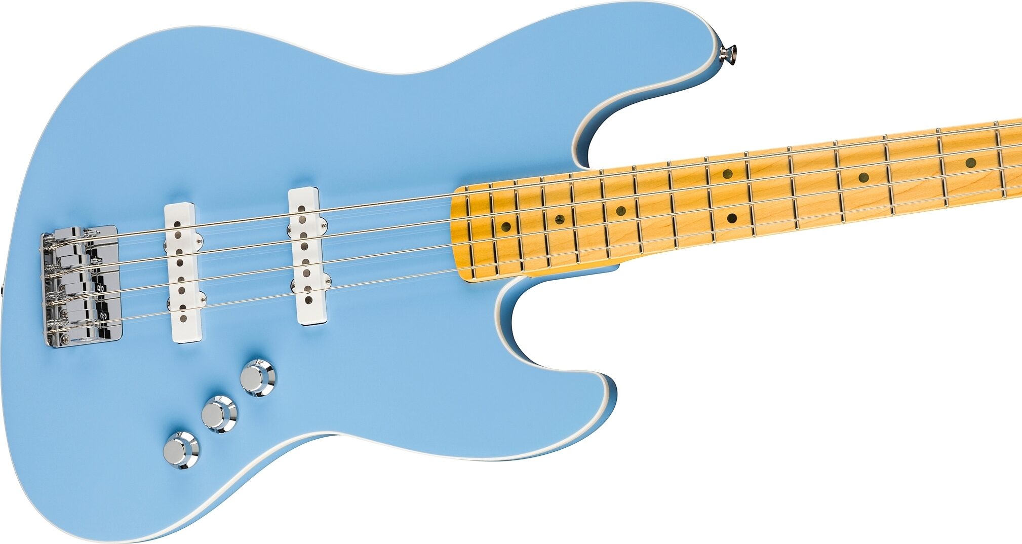 Fender Aerodyne Special Jazz Electric Bass, Maple Fingerboard (with Gig Bag), Action Position Back