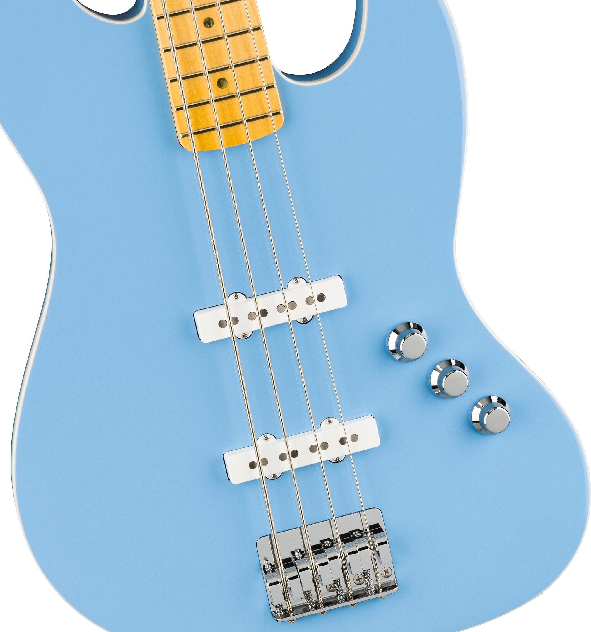 Fender Aerodyne Special Jazz Electric Bass, Maple Fingerboard (with Gig Bag), Action Position Back