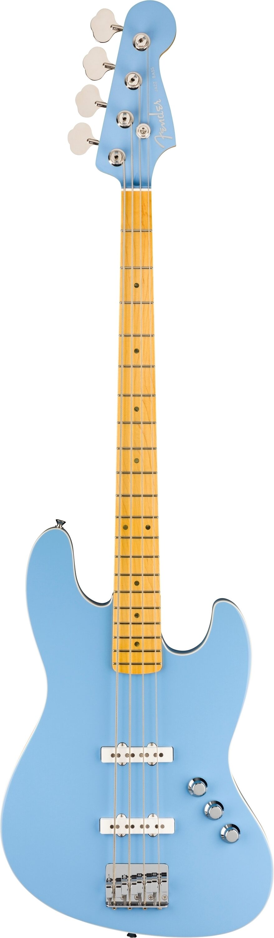Fender Aerodyne Special Jazz Electric Bass, Maple Fingerboard (with Gig Bag), Action Position Back
