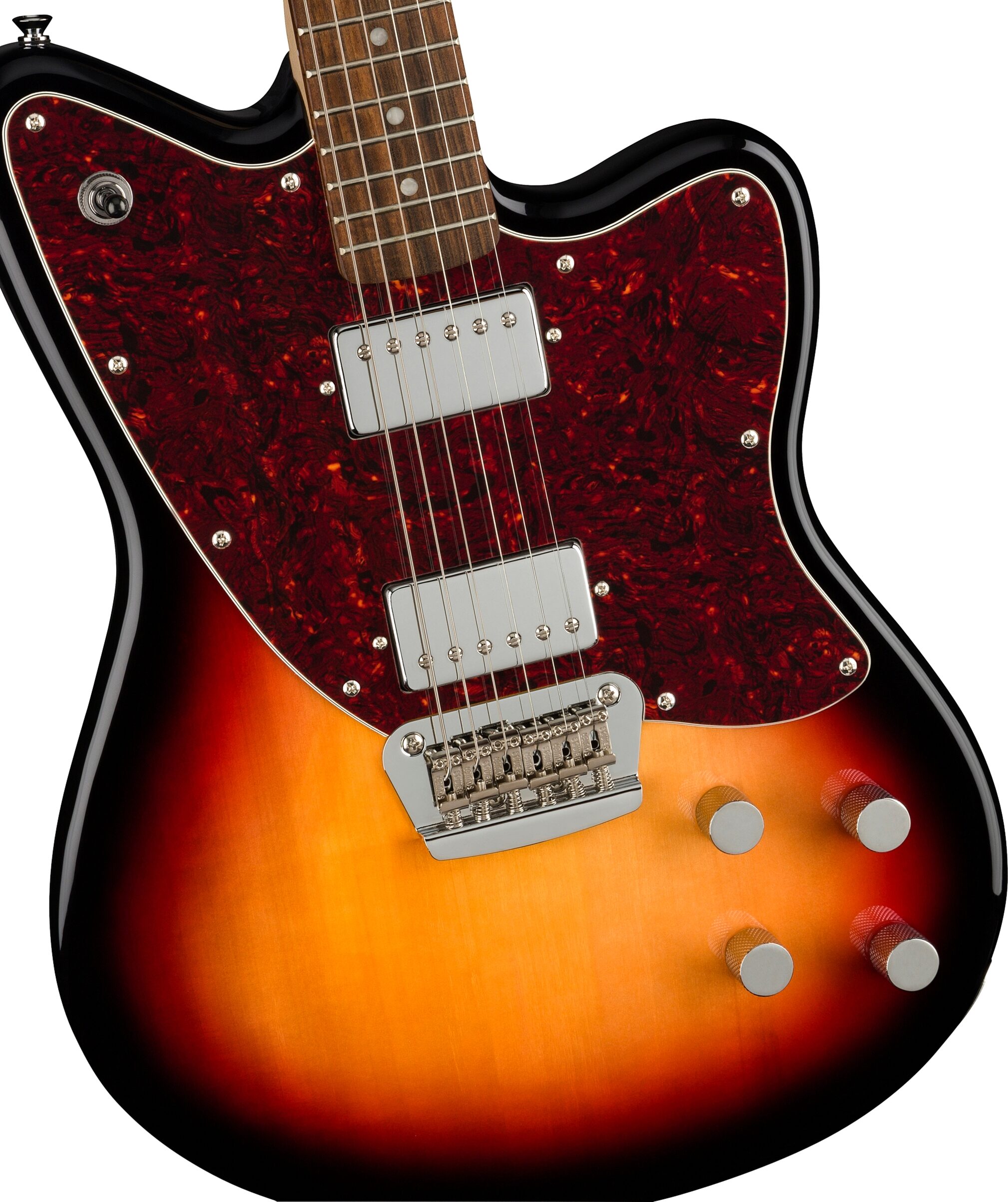 Squier Paranormal Toronado Electric Guitar, Laurel Fingerboard, Action Position Back