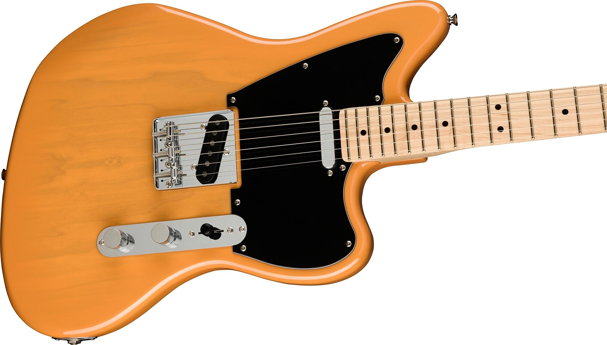 Squier Paranormal Offset Telecaster Electric Guitar, Maple Fingerboard, Action Position Back