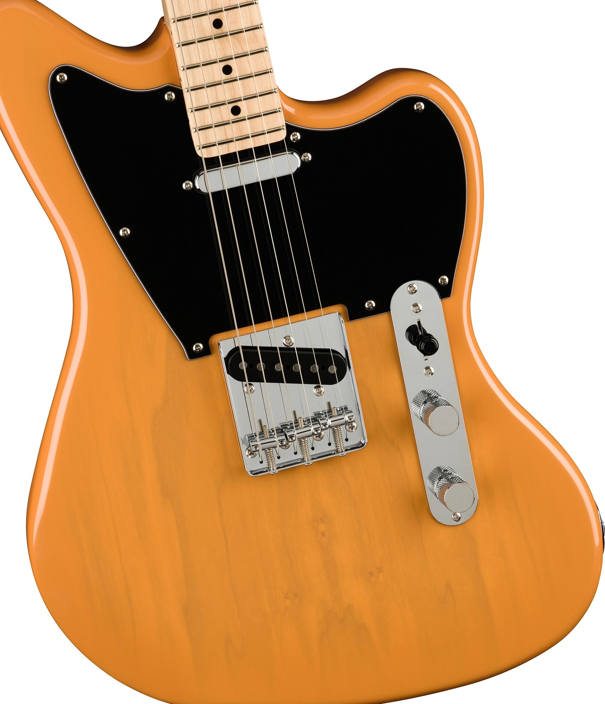 Squier Paranormal Offset Telecaster Electric Guitar, Maple Fingerboard, Action Position Back