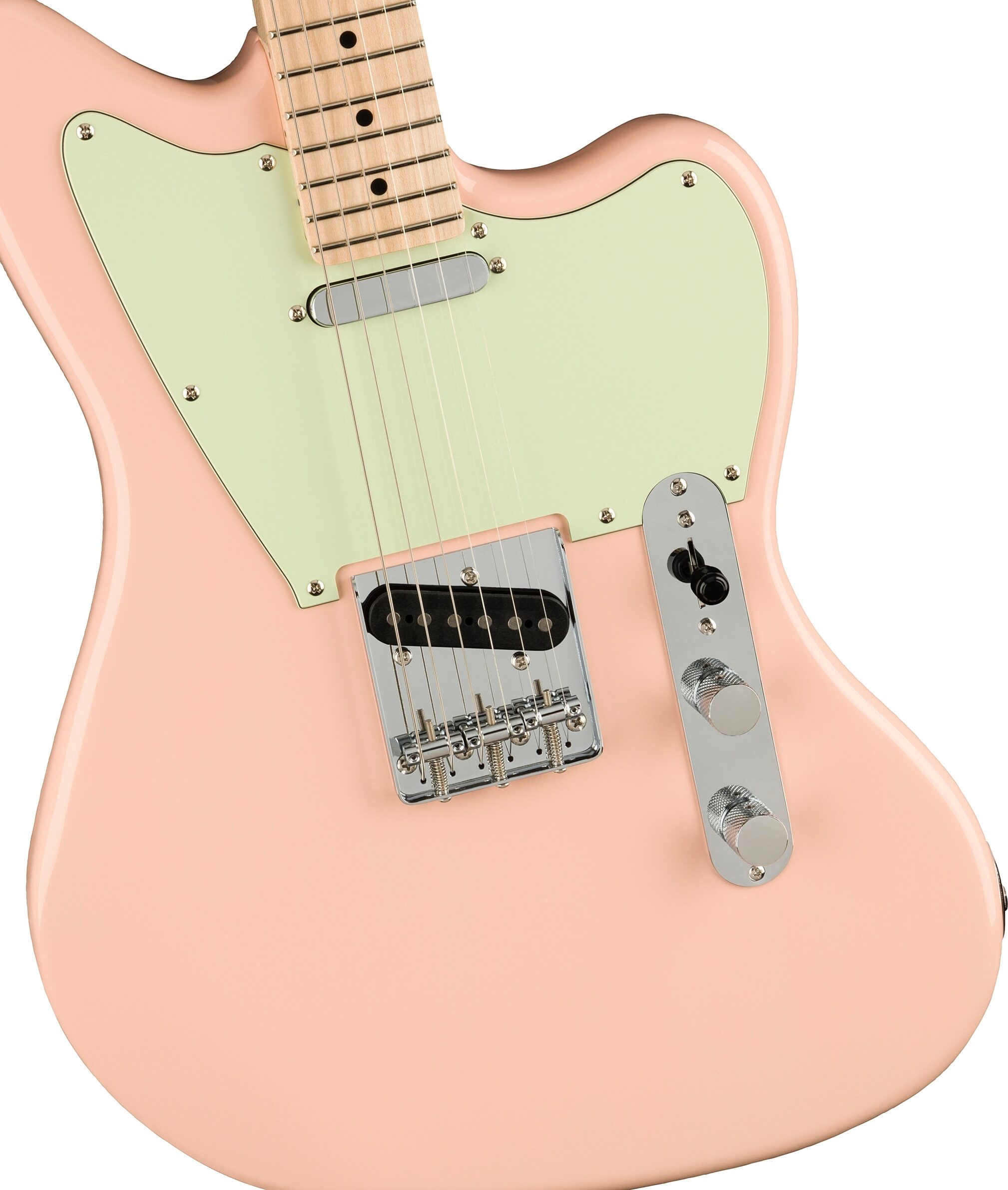 Squier Paranormal Offset Telecaster Electric Guitar, Maple Fingerboard, Action Position Back