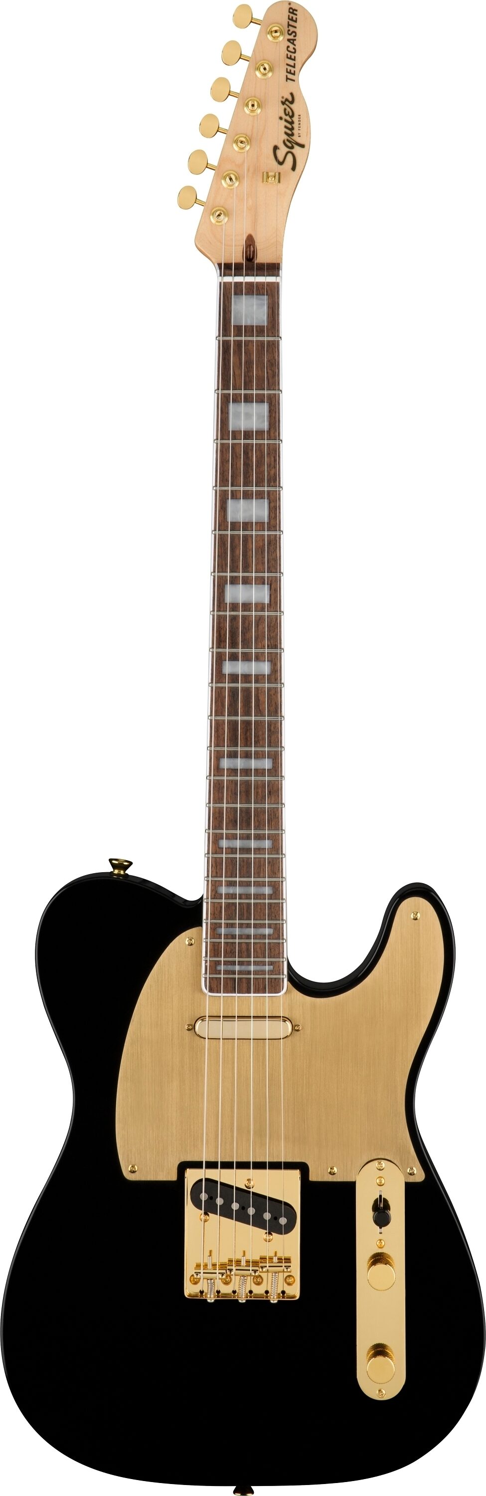 Squier 40th Anniversary Telecaster Gold Edition Electric Guitar, with Laurel Fingerboard, Action Position Back