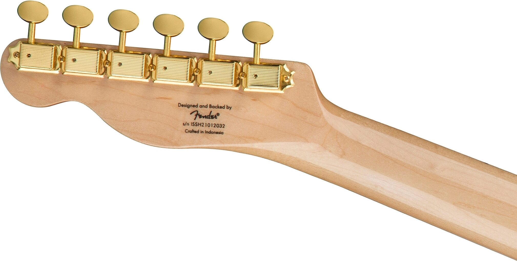 Squier 40th Anniversary Telecaster Gold Edition Electric Guitar, with Laurel Fingerboard, Action Position Back