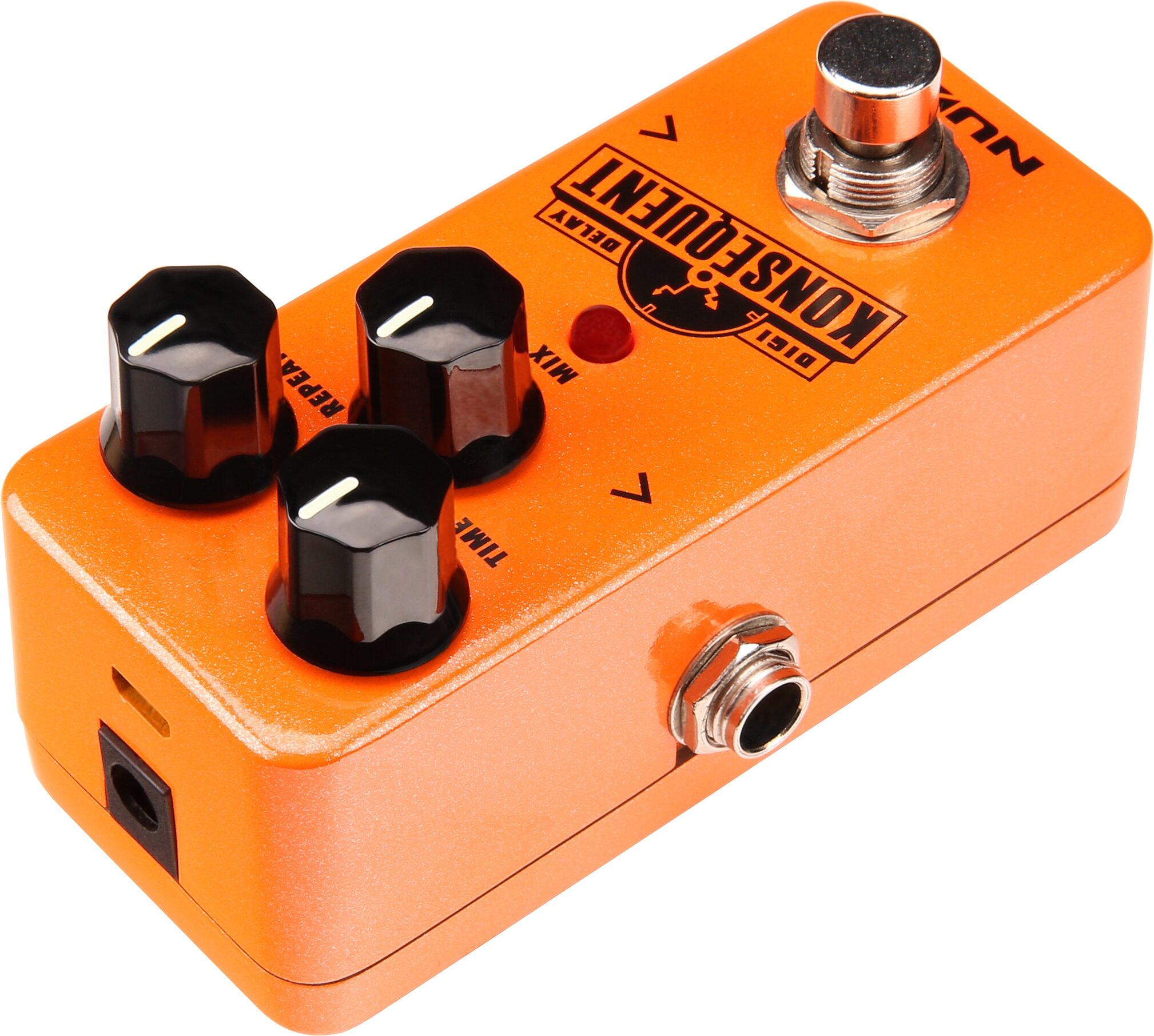 NUX Konsequent Delay Pedal with Dual Tap Tempo, Action Position Back