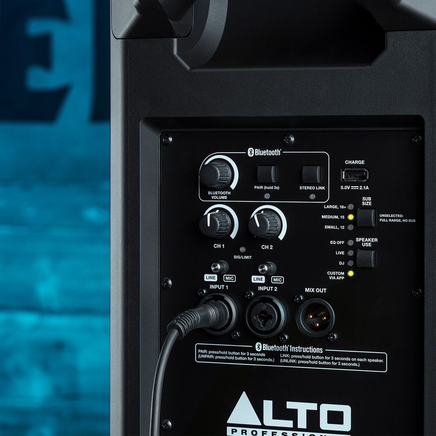 Alto Professional TS410 Powered Loudspeaker, New, Action Position Back