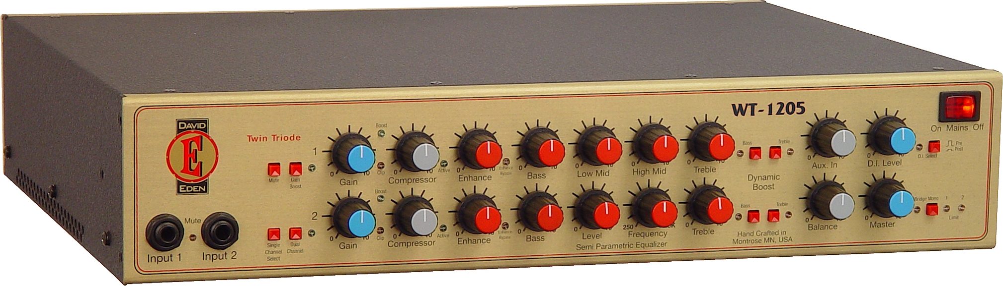 Eden WT1205 World Tour Bass Amplifier Head (1200 Watts), Main