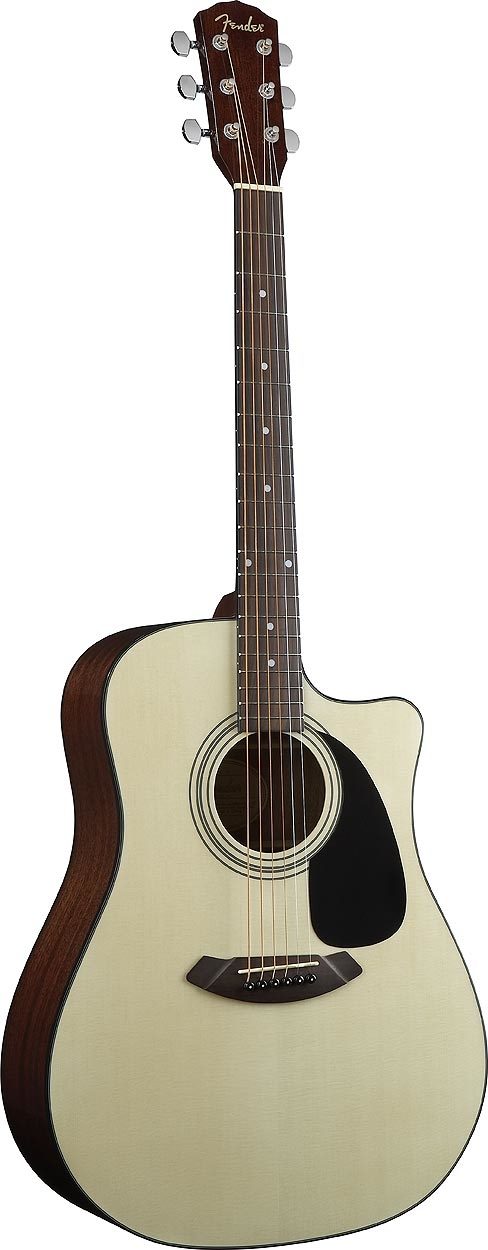 Fender CD60CE Dreadnought Cutaway Acoustic-Electric Guitar (with Case), Natural