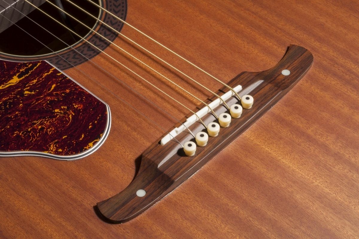 Fender Tim Armstrong Deluxe Left-Handed Acoustic-Electric Guitar (with Case), Bridge