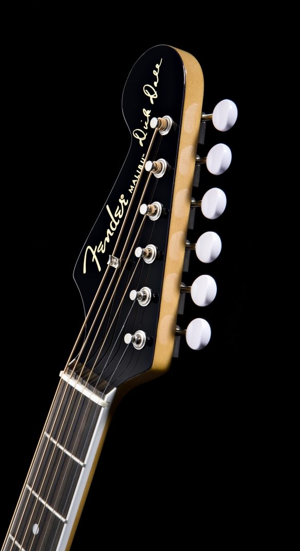 Fender Dick Dale Limited Edition Malibu CE Acoustic-Electric Guitar, Headstock