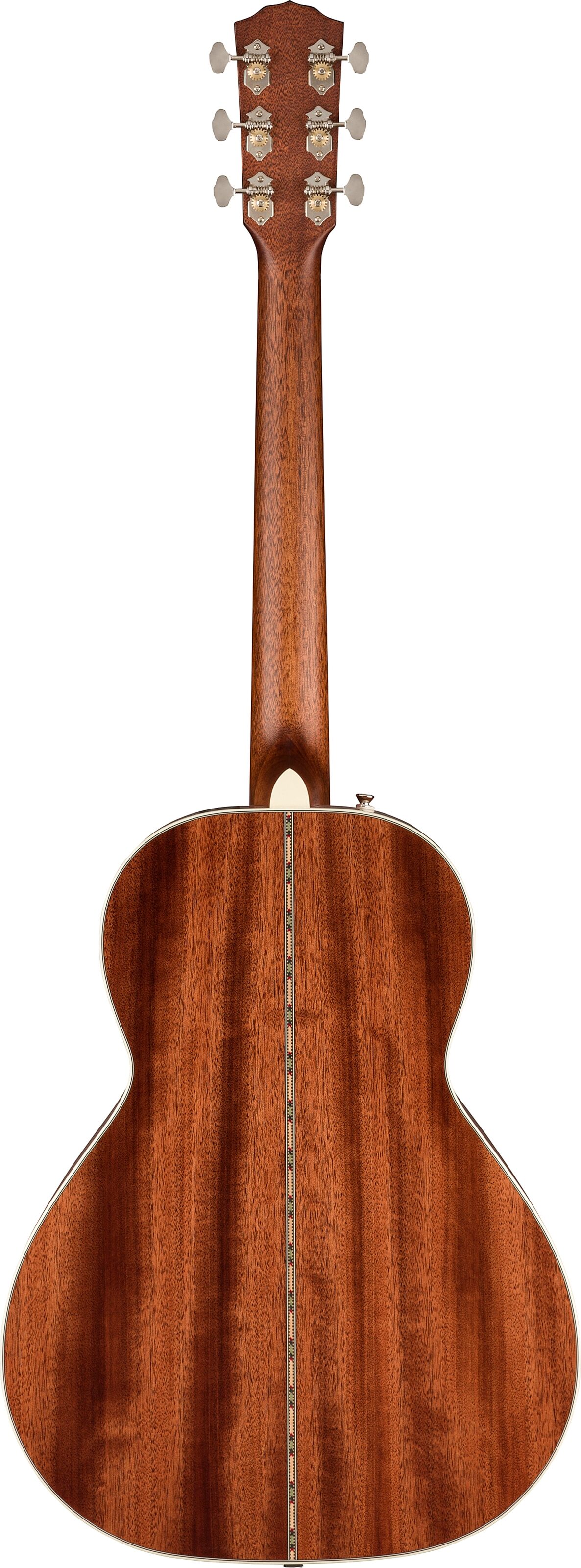 Fender Paramount Series PS-220E Parlor Acoustic Electric Guitar (with Case), Action Position Back