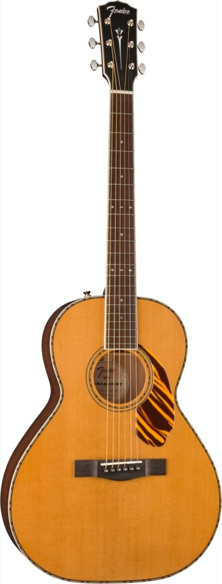 Fender Paramount Series PS-220E Parlor Acoustic Electric Guitar (with Case), main