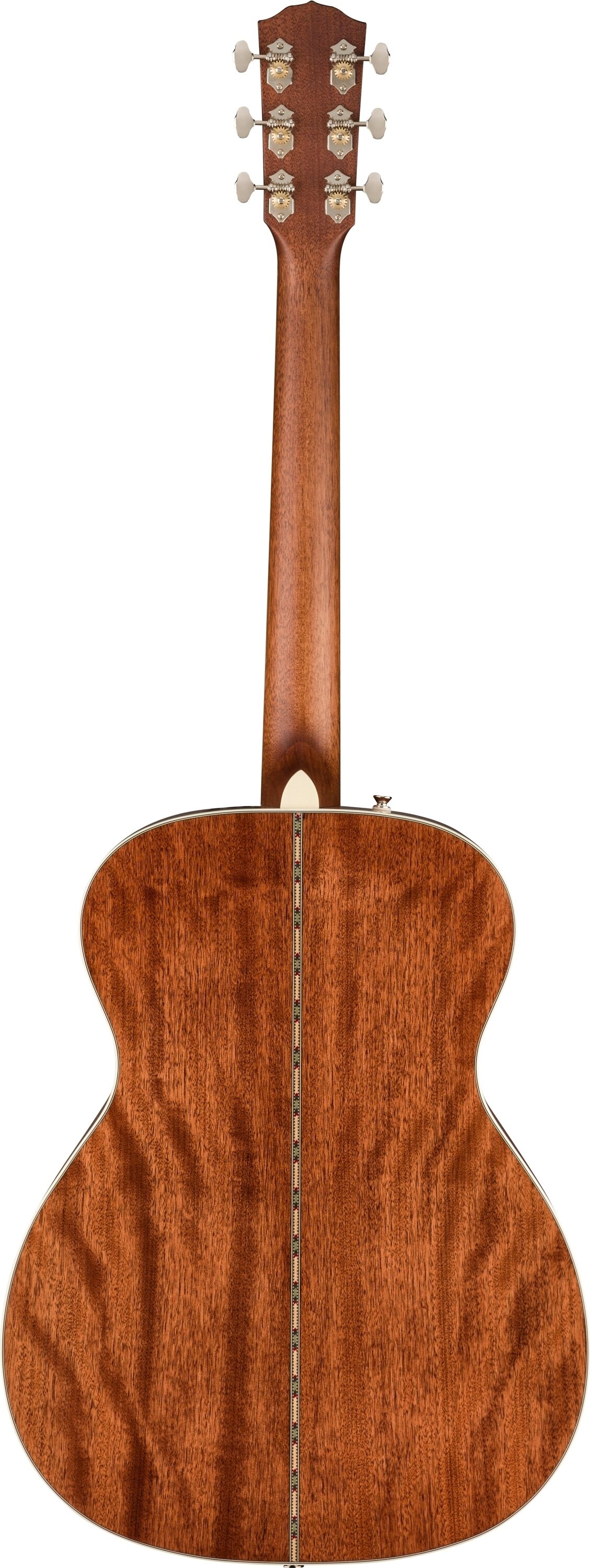 Fender Paramount PO220E Orchestra Acoustic-Electric Guitar (with Case), Action Position Back