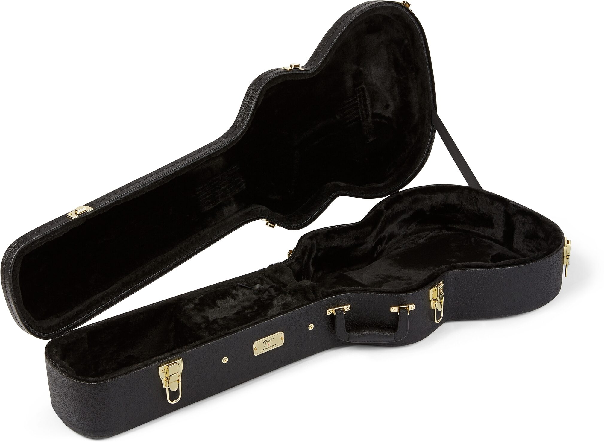 Fender Paramount PO220E Orchestra Acoustic-Electric Guitar (with Case), Action Position Back