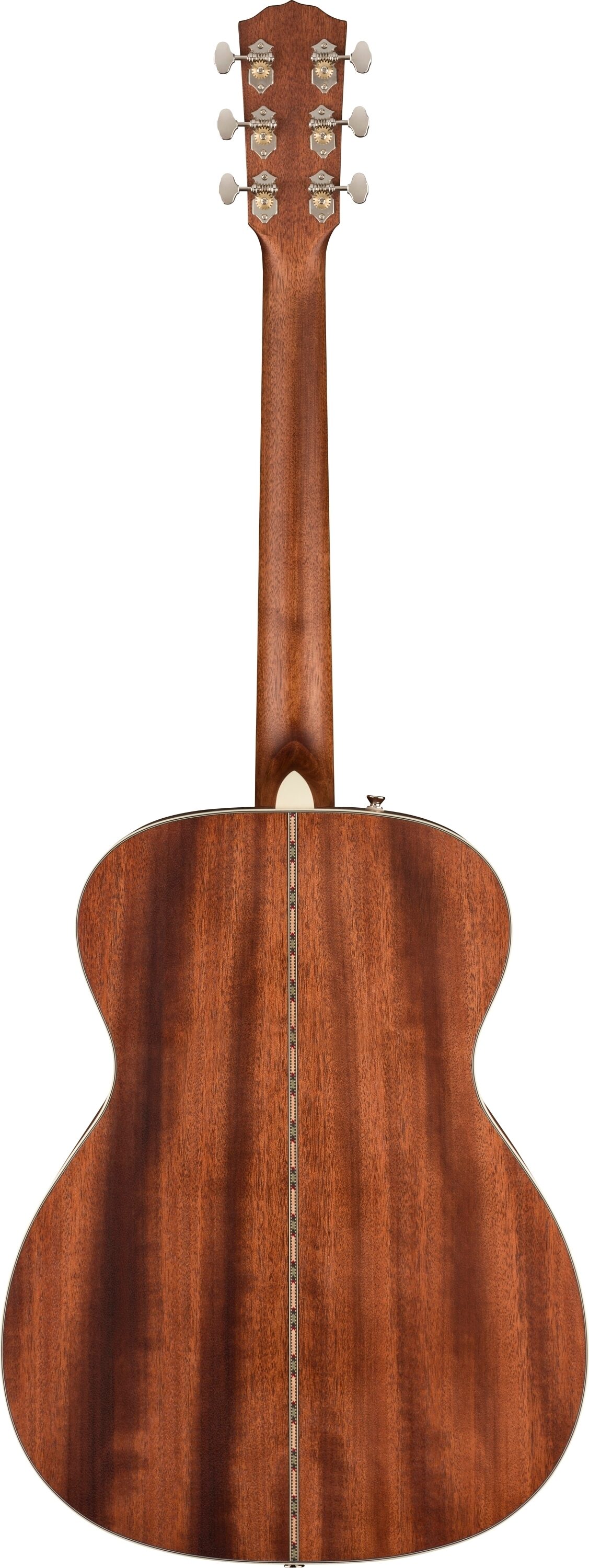 Fender Paramount PO220E Orchestra Acoustic-Electric Guitar (with Case), Action Position Back