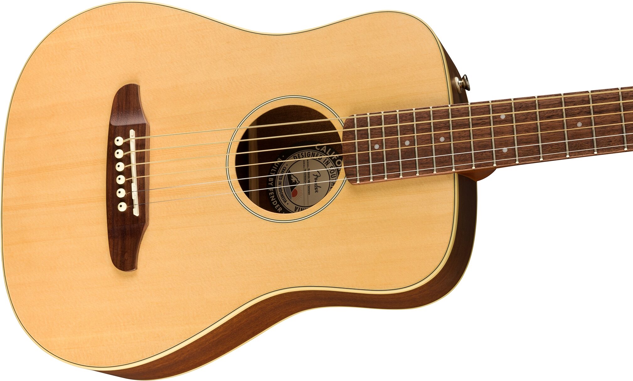 Acoustic guitar Fender FA-15 STEEL 3/4 BLACK W/BAG WN | Muzi.lt